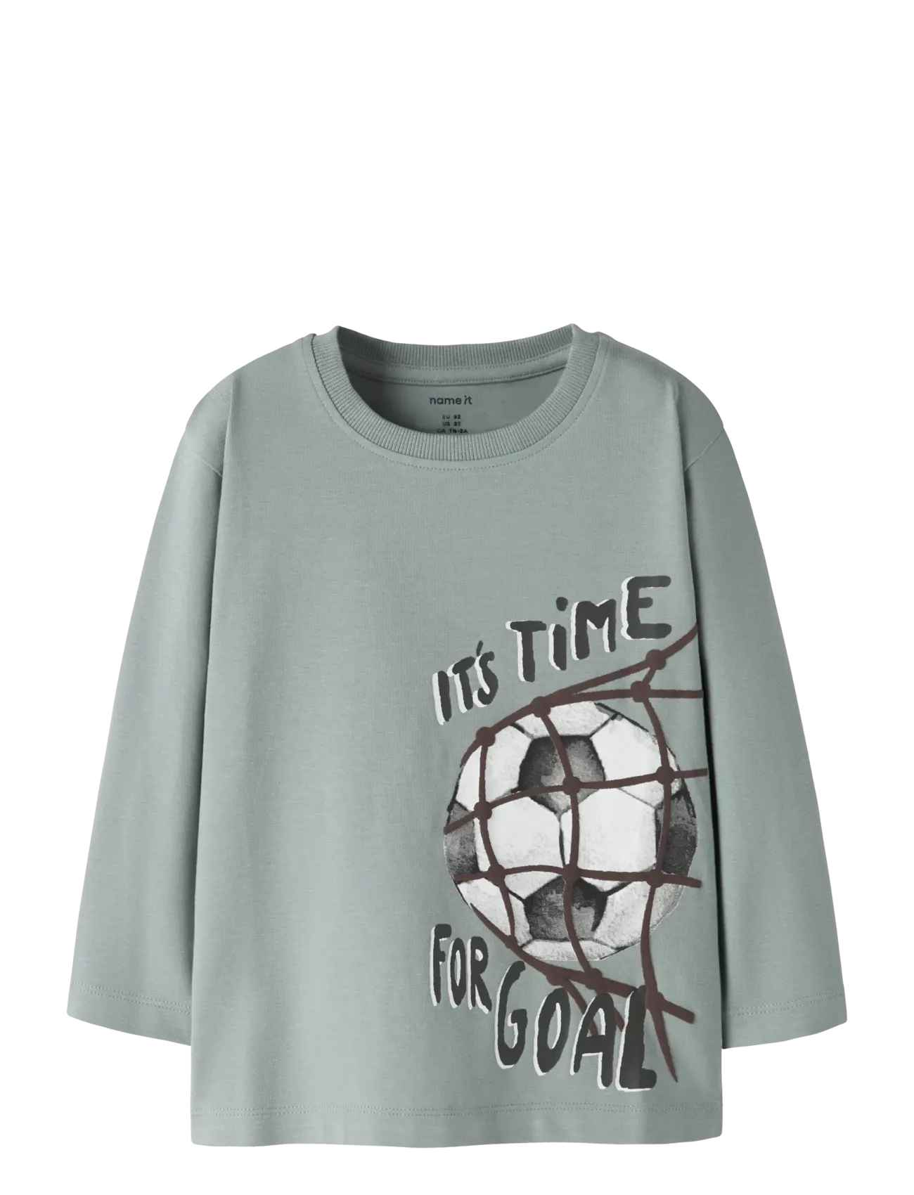 name it NMMLEANDER LS NREG TOP - Toppe og t-shirts - GREEN MILIEU / green