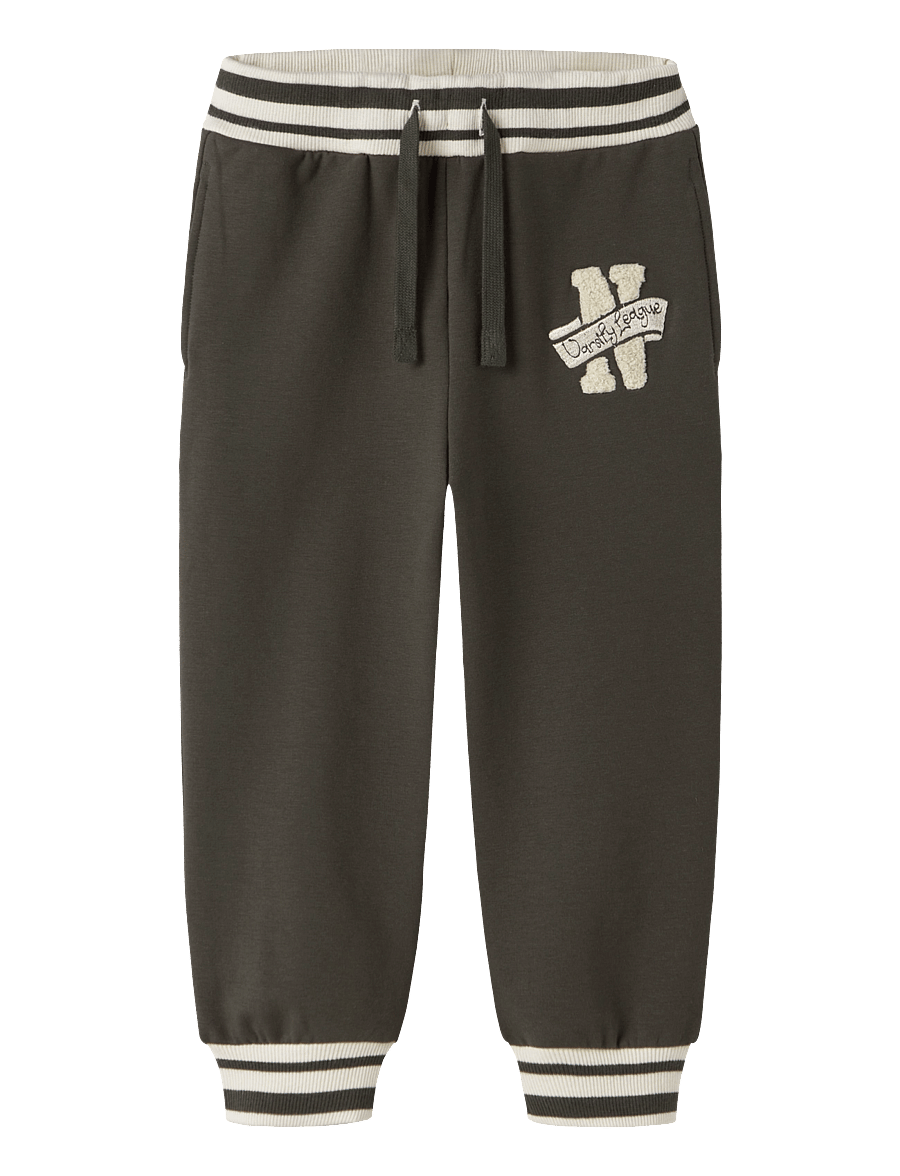 name it - NMMLESLIE NREG SWEAT PANT BRU - babyhosen - peat - 0