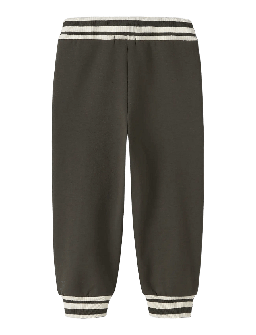 name it - NMMLESLIE NREG SWEAT PANT BRU - babyhosen - peat - 1