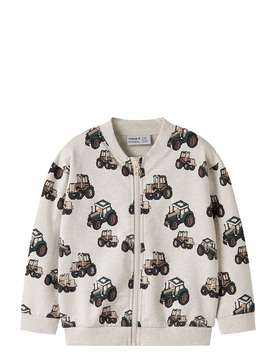 name it - NMMLIBERTUS LS NREG SWEAT CARD BRU - sweatshirts - peyote melange - 0