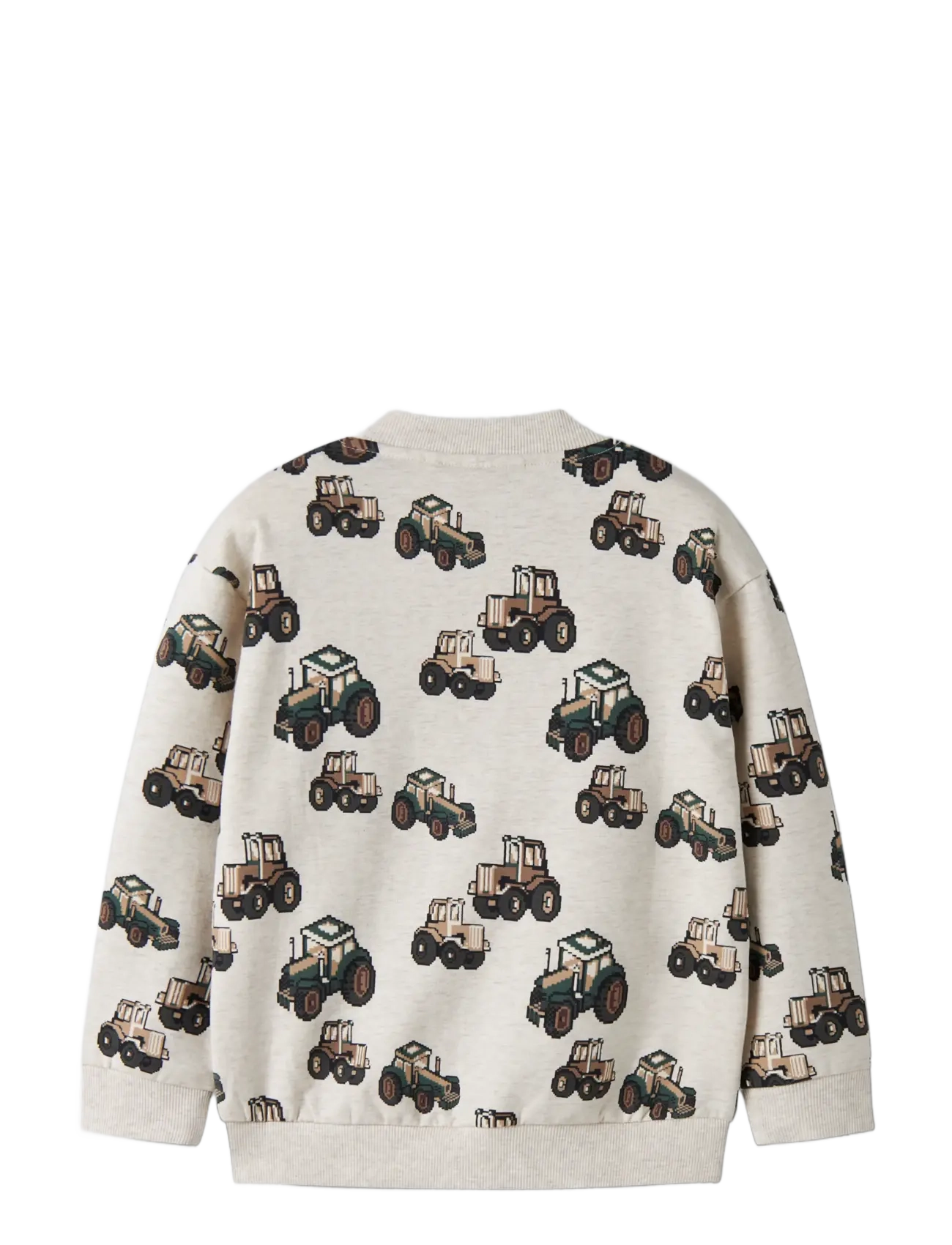 name it - NMMLIBERTUS LS NREG SWEAT CARD BRU - sweatshirts - peyote melange - 1