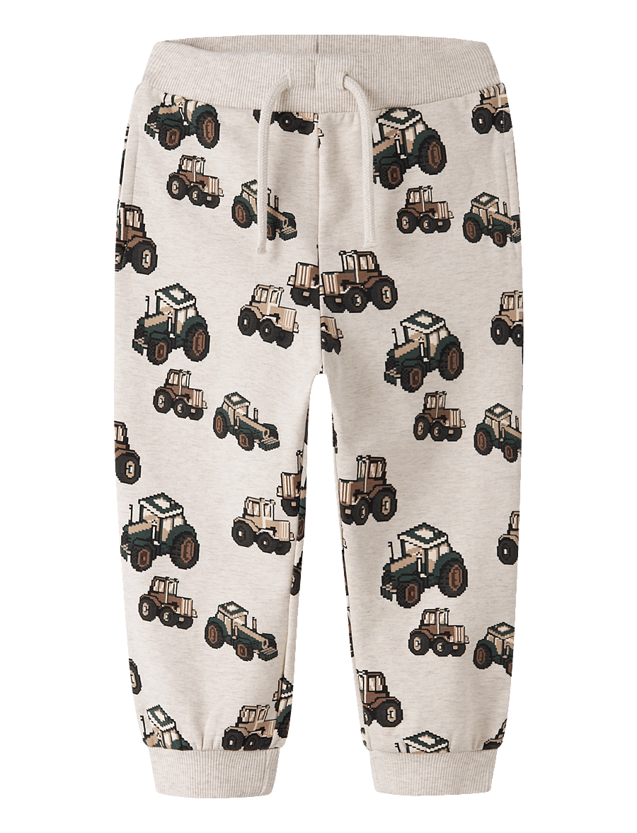 name it - NMMLIBERTUS NREG SWEAT PANT BRU - jogginghosen - peyote melange - 0