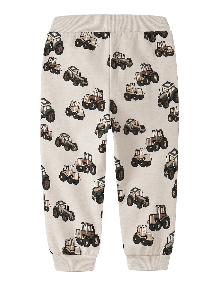name it - NMMLIBERTUS NREG SWEAT PANT BRU - jogginghosen - peyote melange - 1