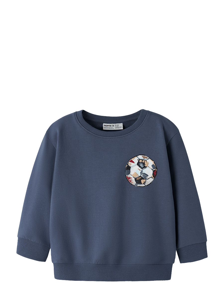 name it - NMMLOUIE LS NREG SWEAT BRU BOX - sweatshirts - vintage indigo - 0