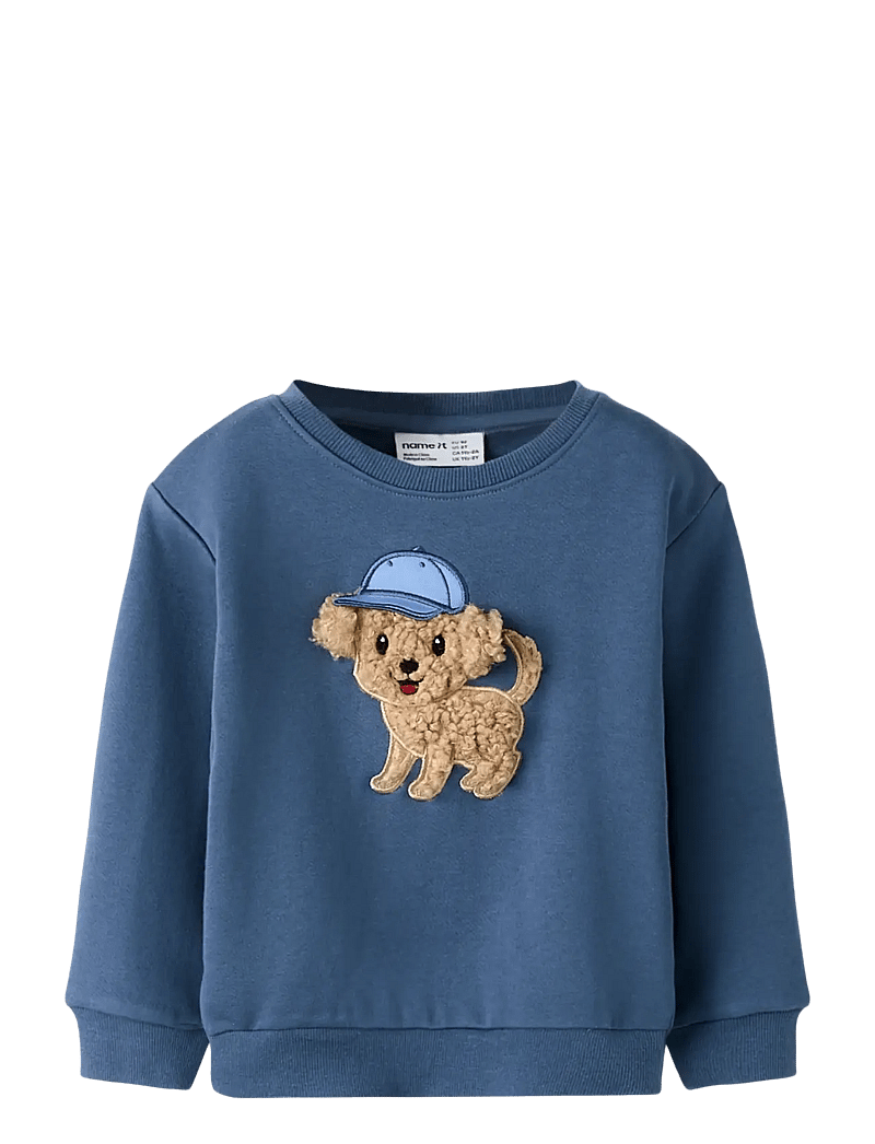 name it - NMMSILIAN LS NREG SWE BRU - sweatshirts - vintage indigo - 1