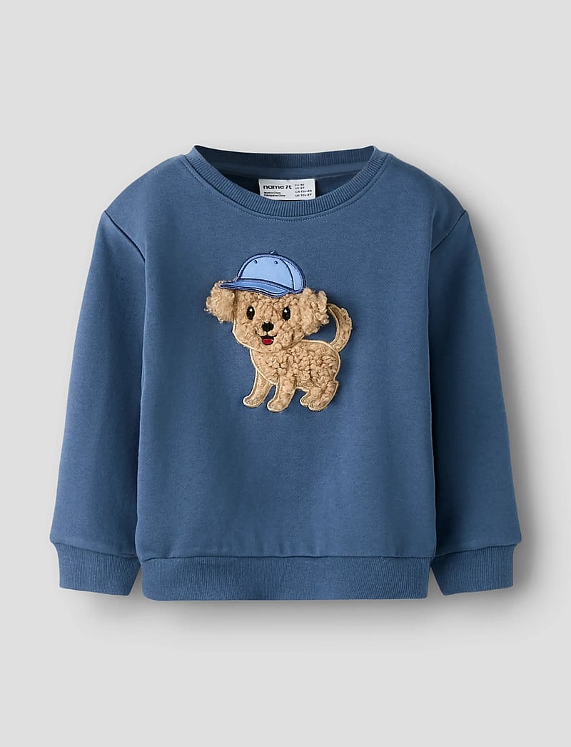name it - NMMSILIAN LS NREG SWE BRU - sweatshirts - vintage indigo - 0