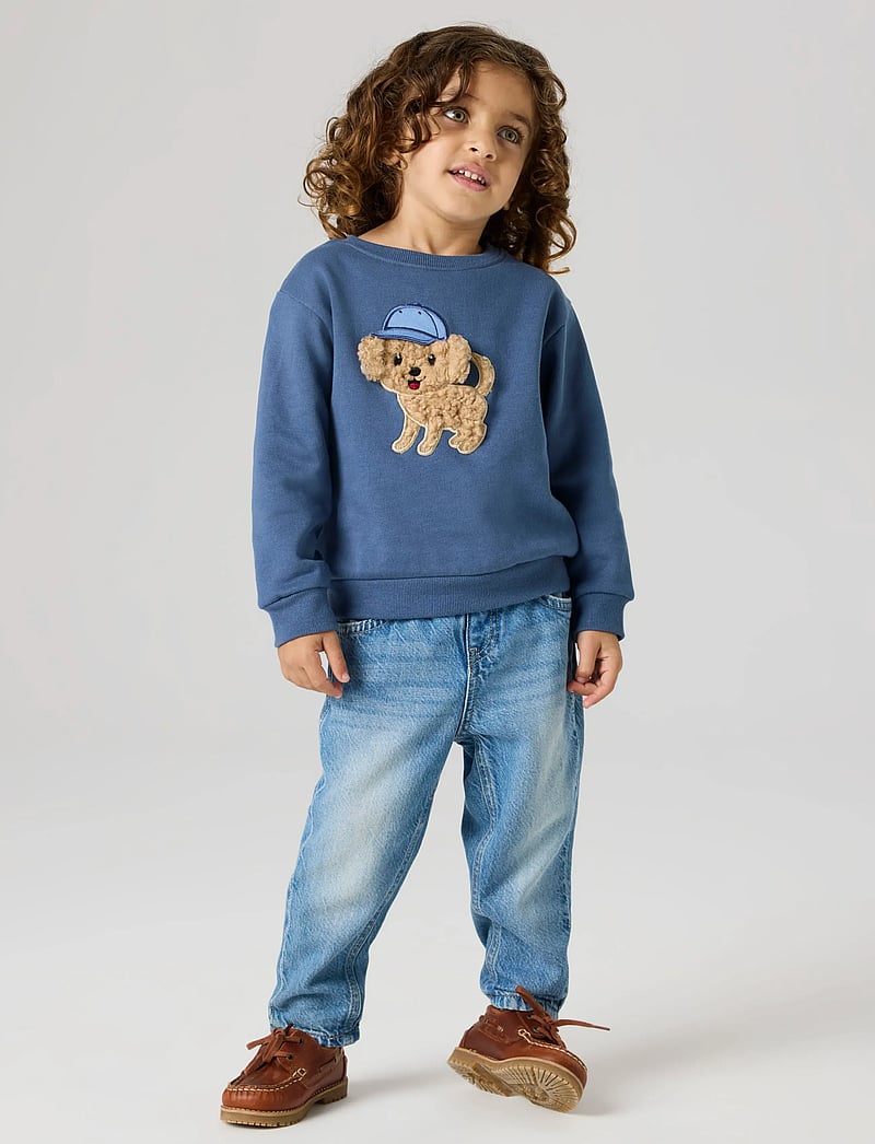 name it - NMMSILIAN LS NREG SWE BRU - sweatshirts - vintage indigo - 4