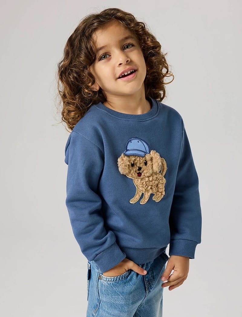 name it - NMMSILIAN LS NREG SWE BRU - sweatshirts - vintage indigo - 5