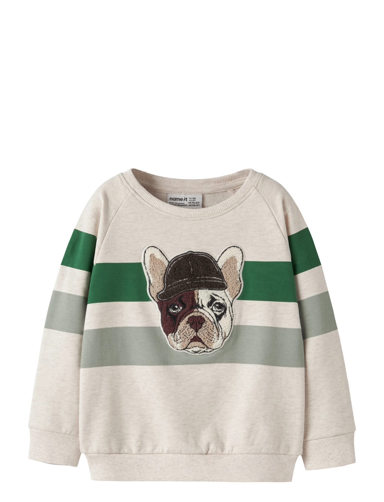 name it NMMLEI LS NREG SWEAT BRU - Inspiration - PEYOTE MELANGE / beige