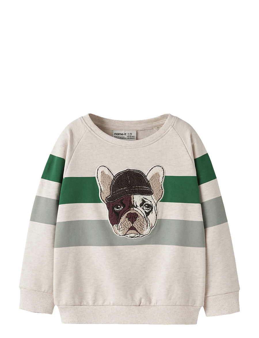 name it - NMMLEI LS NREG SWEAT BRU - sweatshirts - peyote melange - 0