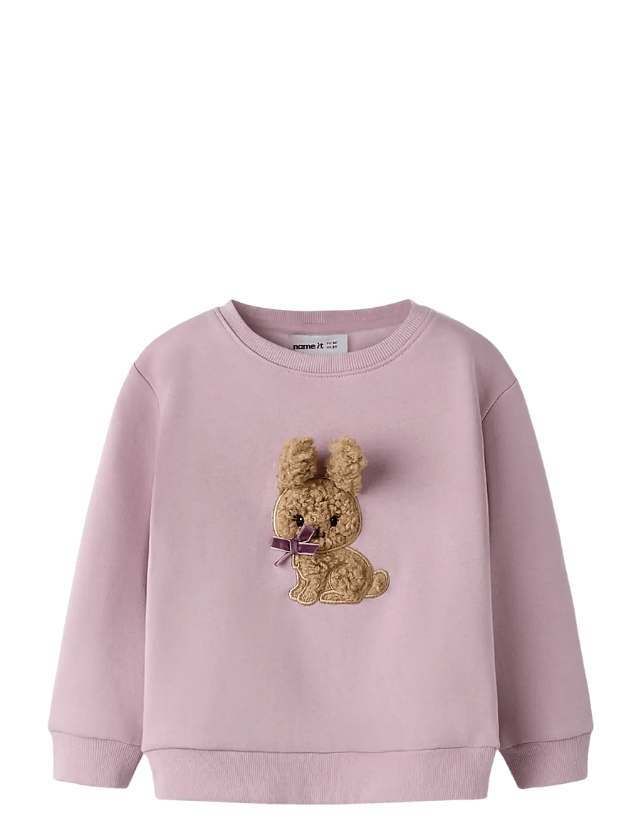 name it - NMFSILIA LS NREG SWE BRU - džemperiai - dawn pink - 1