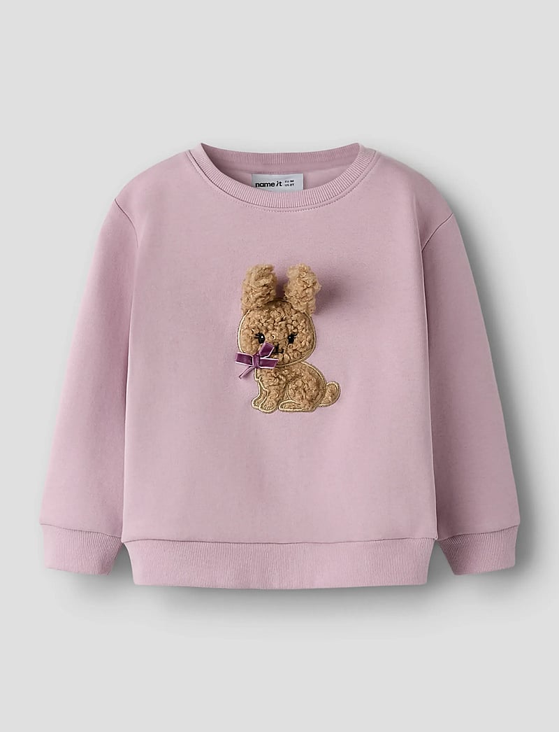 name it - NMFSILIA LS NREG SWE BRU - sweatshirts - dawn pink - 0