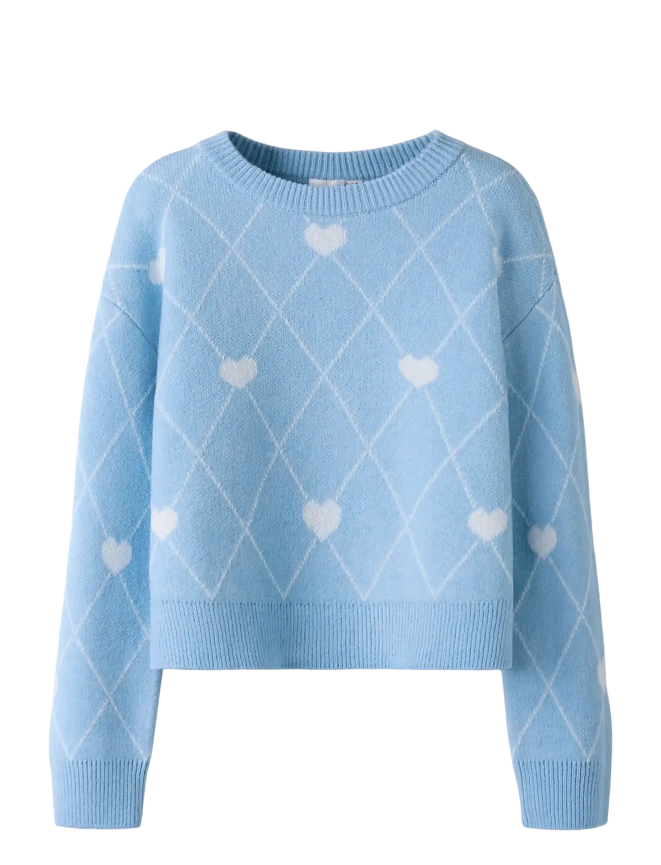 name it NKFSINIA LS KNIT - Overdele - CASHMERE BLUE / blue