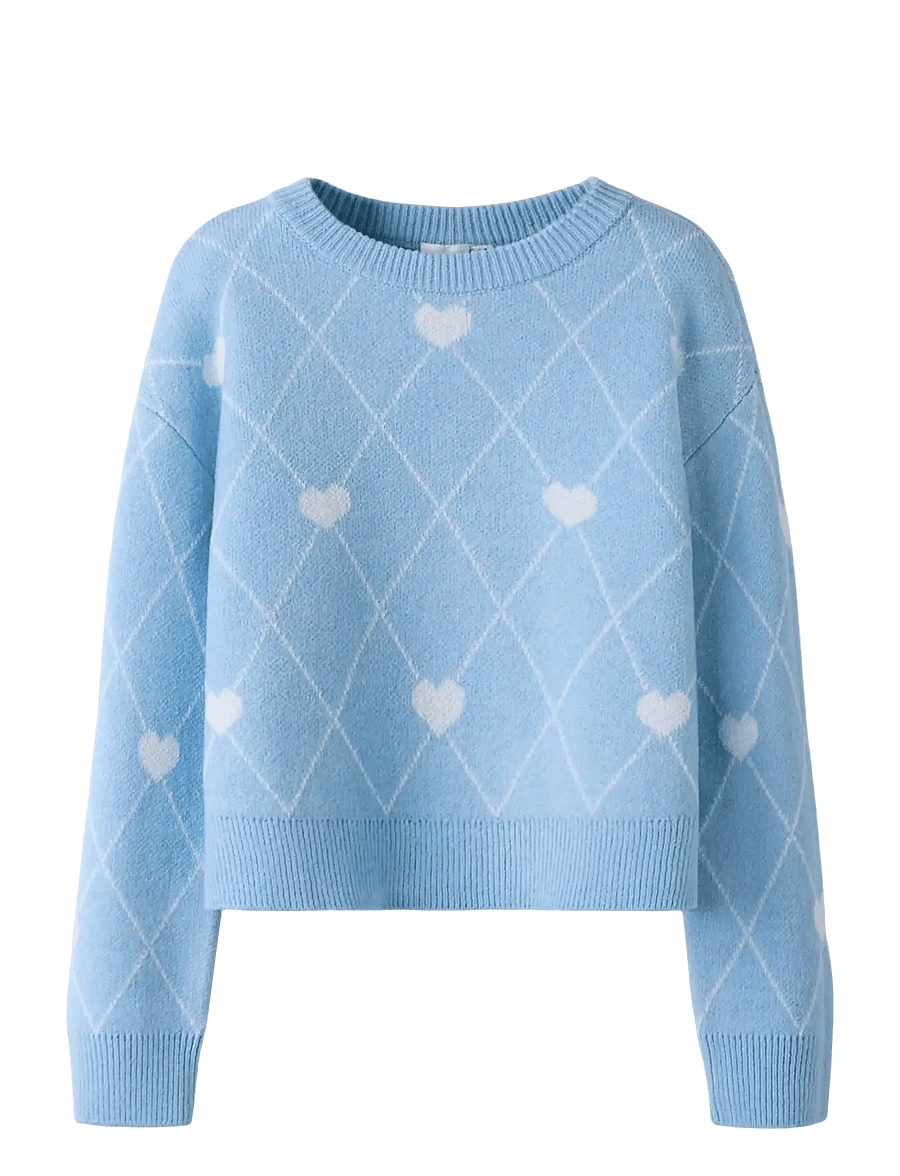 name it - NKFSINIA LS KNIT - pullover - cashmere blue - 1