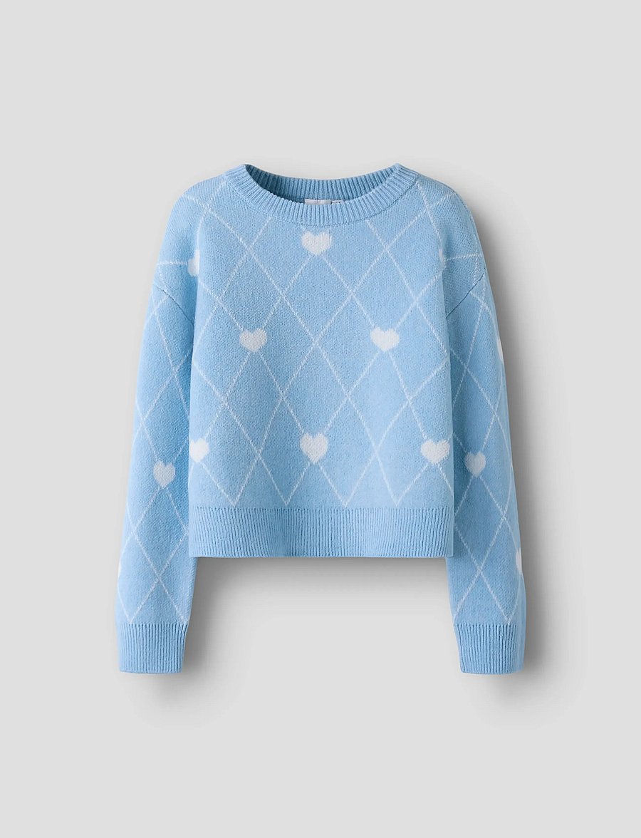 name it - NKFSINIA LS KNIT - pullover - cashmere blue - 0