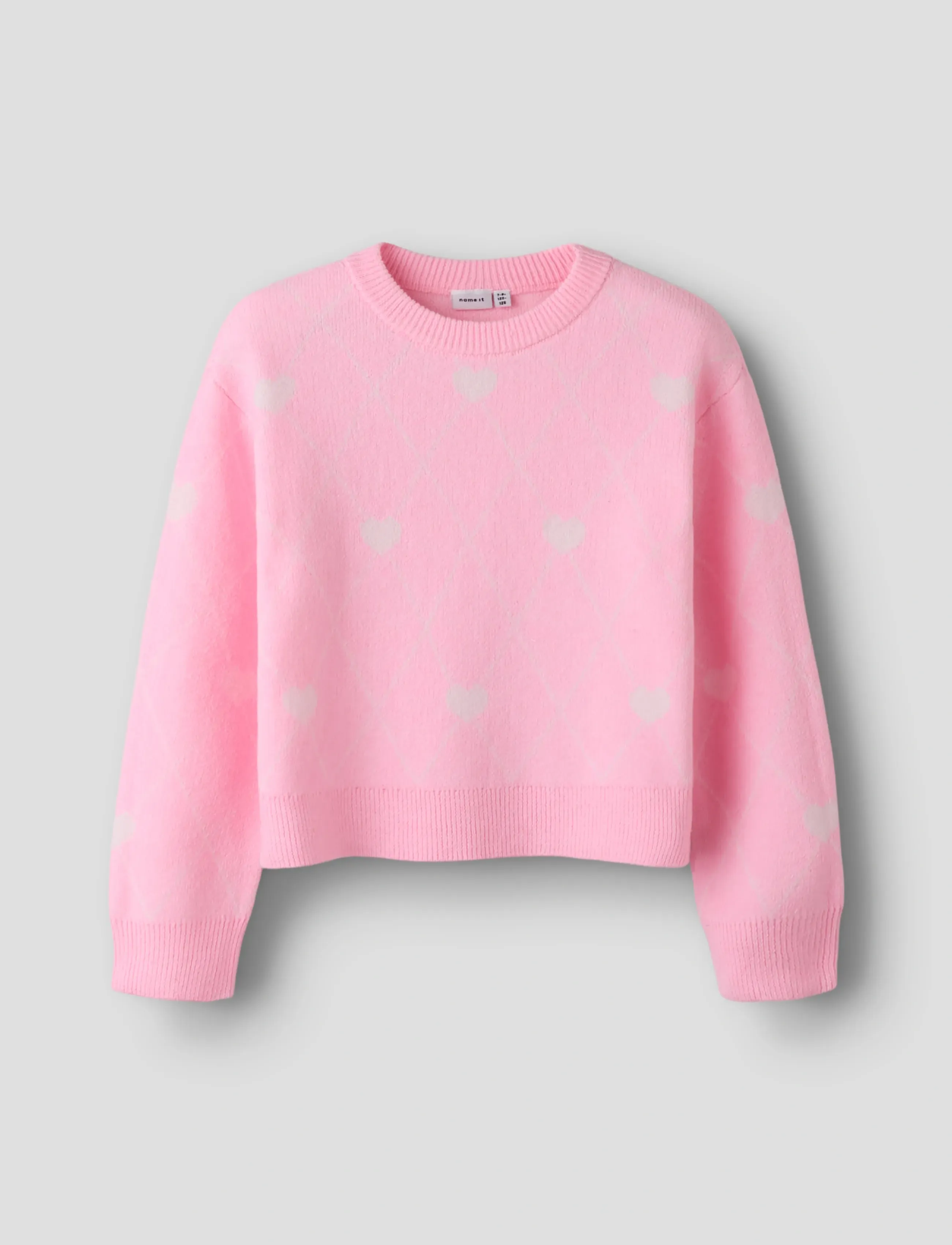 name it NKFSINIA LS KNIT - Džemprid - POLIGNAC / pink/rose