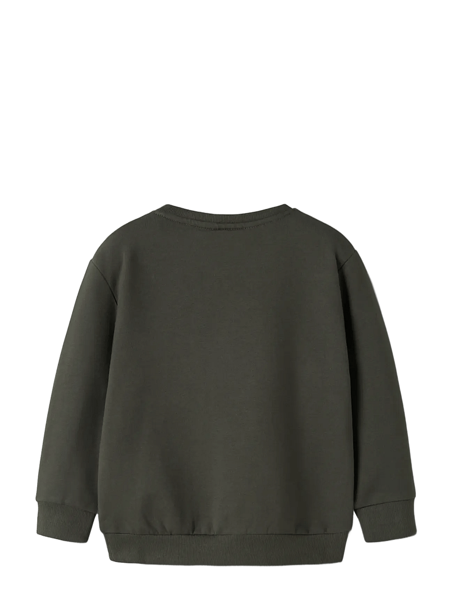 name it - NMMLAVANDIN LS NREG SWEAT BRU - sweatshirts - peat - 1