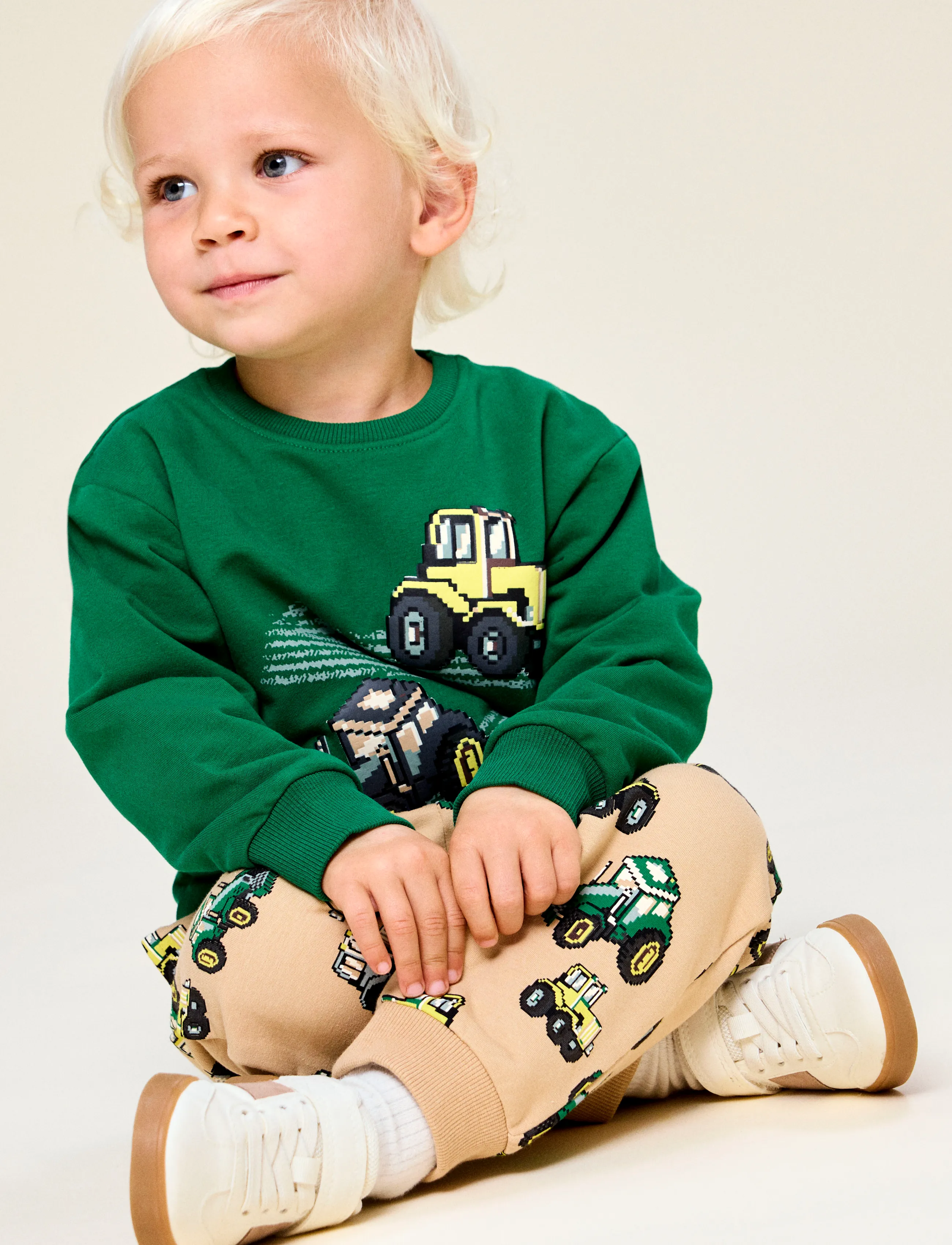 name it - NMMLAVANDIN LS NREG SWEAT BRU - sweatshirts - verdant green - 2