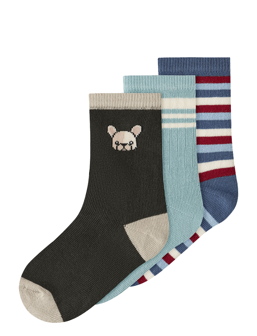name it - NMMLAUV 3P SOCK - vintage indigo - 0