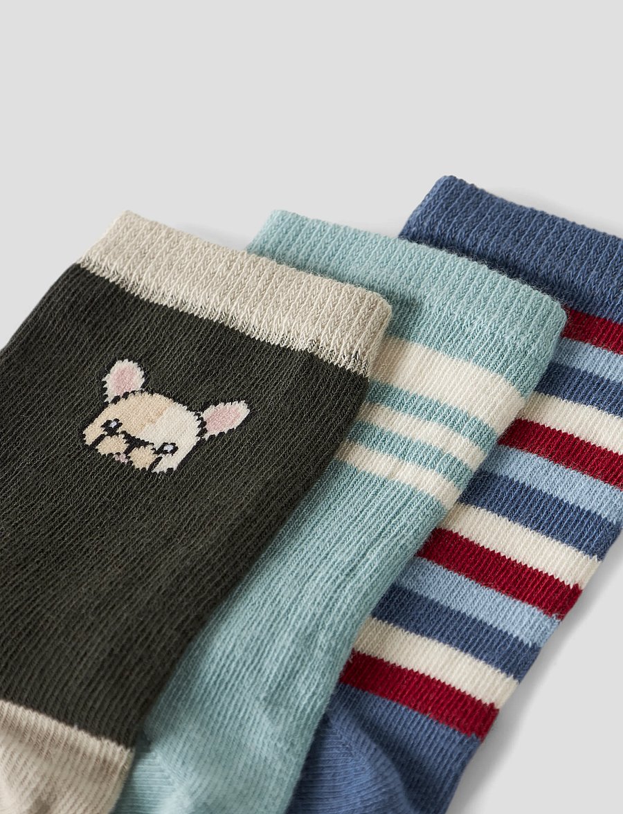 name it - NMMLAUV 3P SOCK - vintage indigo - 3