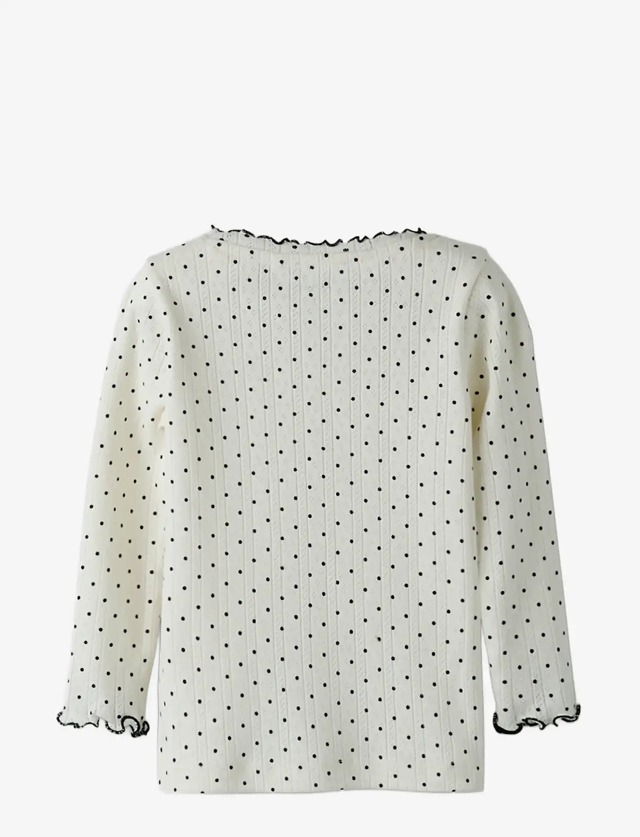 name it - NMFTANIA LS SLIM TOP - langærmede - cloud dancer - 1