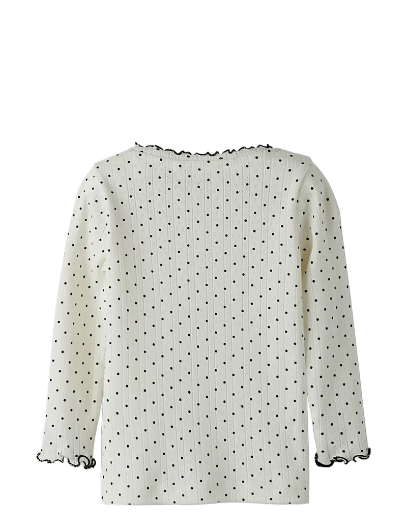 name it - NMFTANIA LS SLIM TOP - long-sleeved t-shirts - cloud dancer - 1