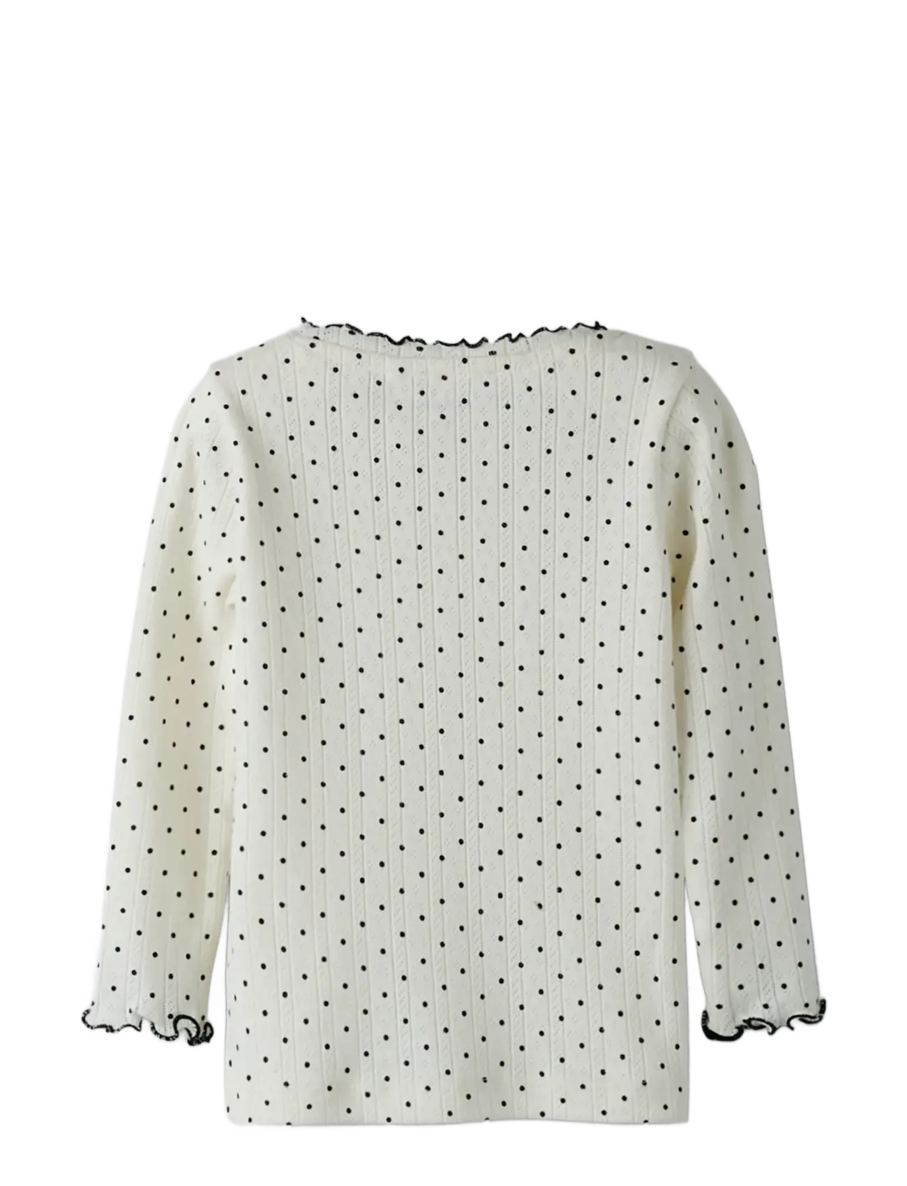 name it - NMFTANIA LS SLIM TOP - toppar & t-shirts - cloud dancer - 1