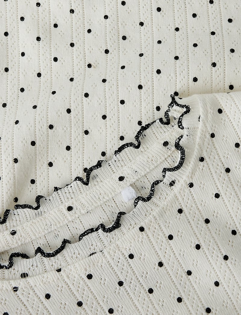 name it - NMFTANIA LS SLIM TOP - long-sleeved t-shirts - cloud dancer - 3