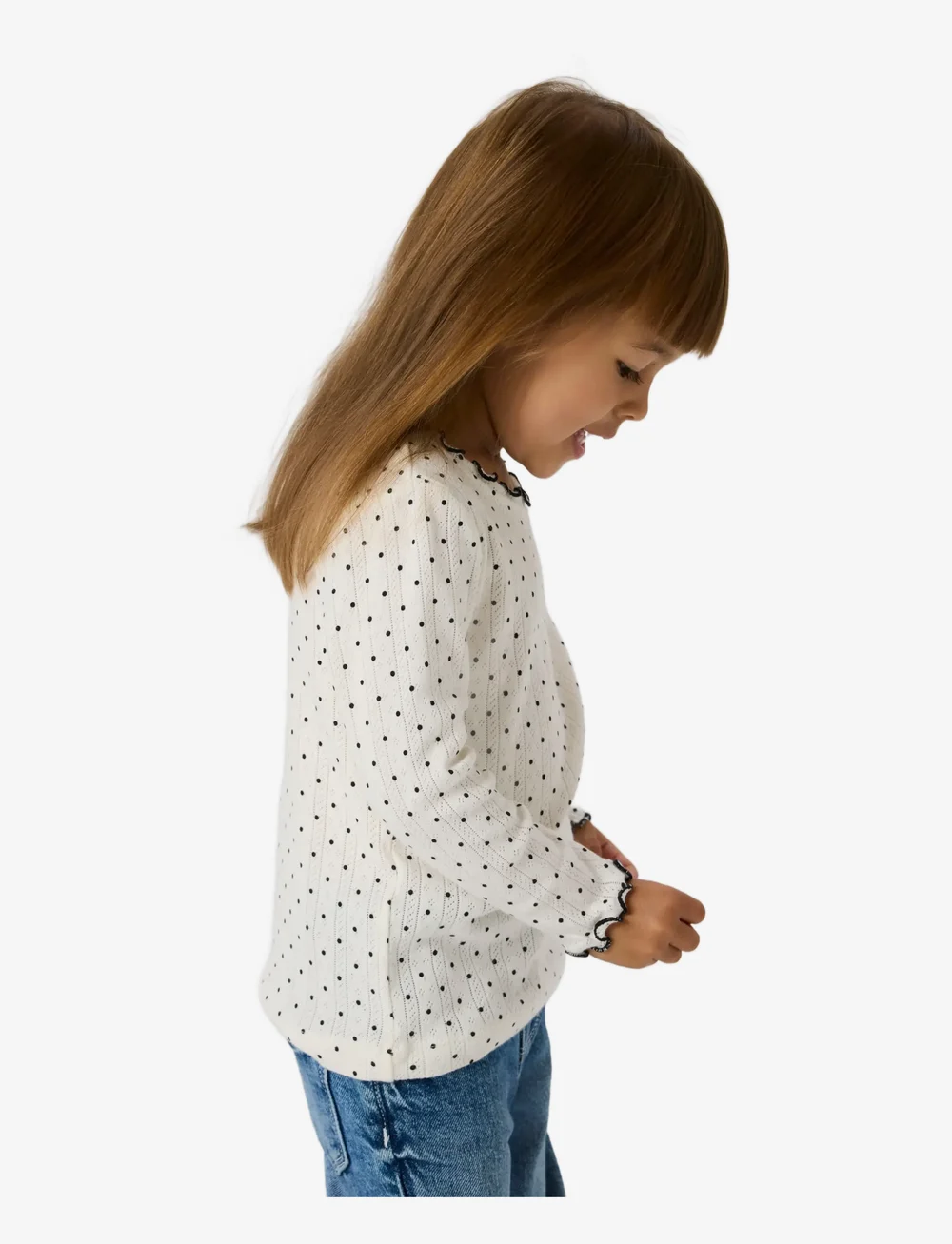 name it - NMFTANIA LS SLIM TOP - long-sleeved t-shirts - cloud dancer - 2