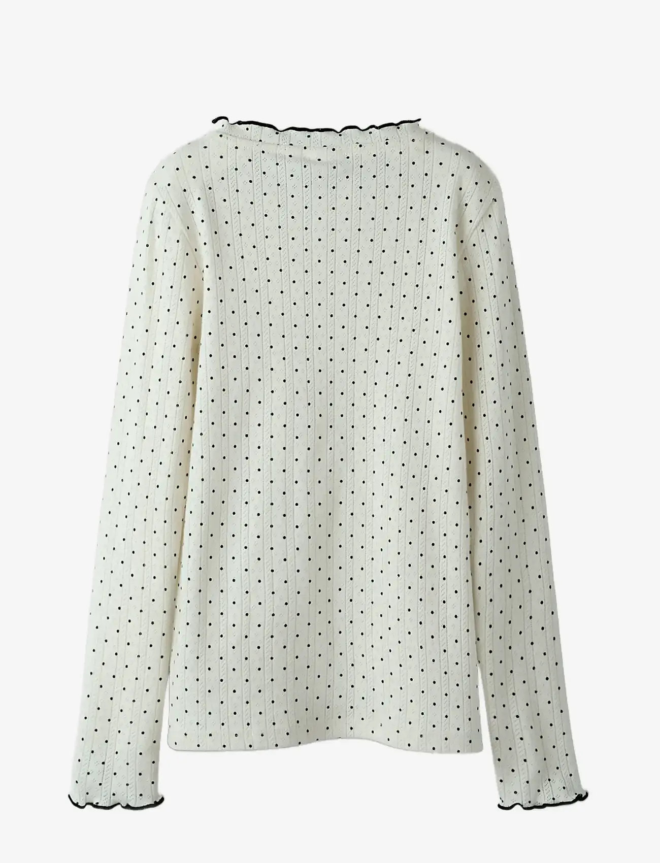 name it - NKFTANIA LS SLIM TOP - pitkähihaiset t-paidat - cloud dancer - 2