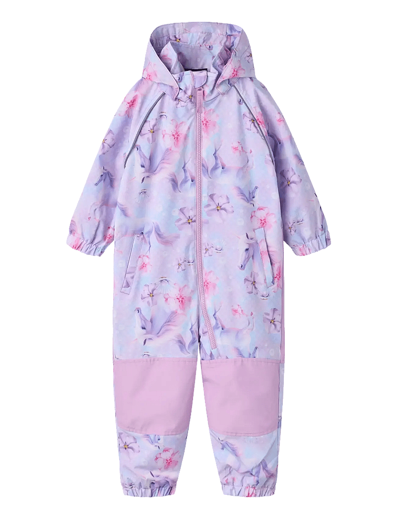 name it - NMFALFASHELL08 SUIT AOP FO - shell kombinesoonid - violet tulle - 0