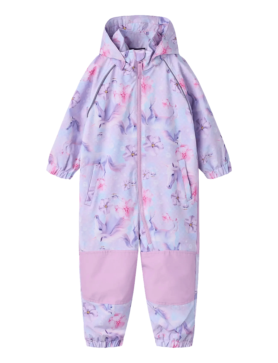name it - NMFALFASHELL08 SUIT AOP FO - regenoverall - violet tulle - 0