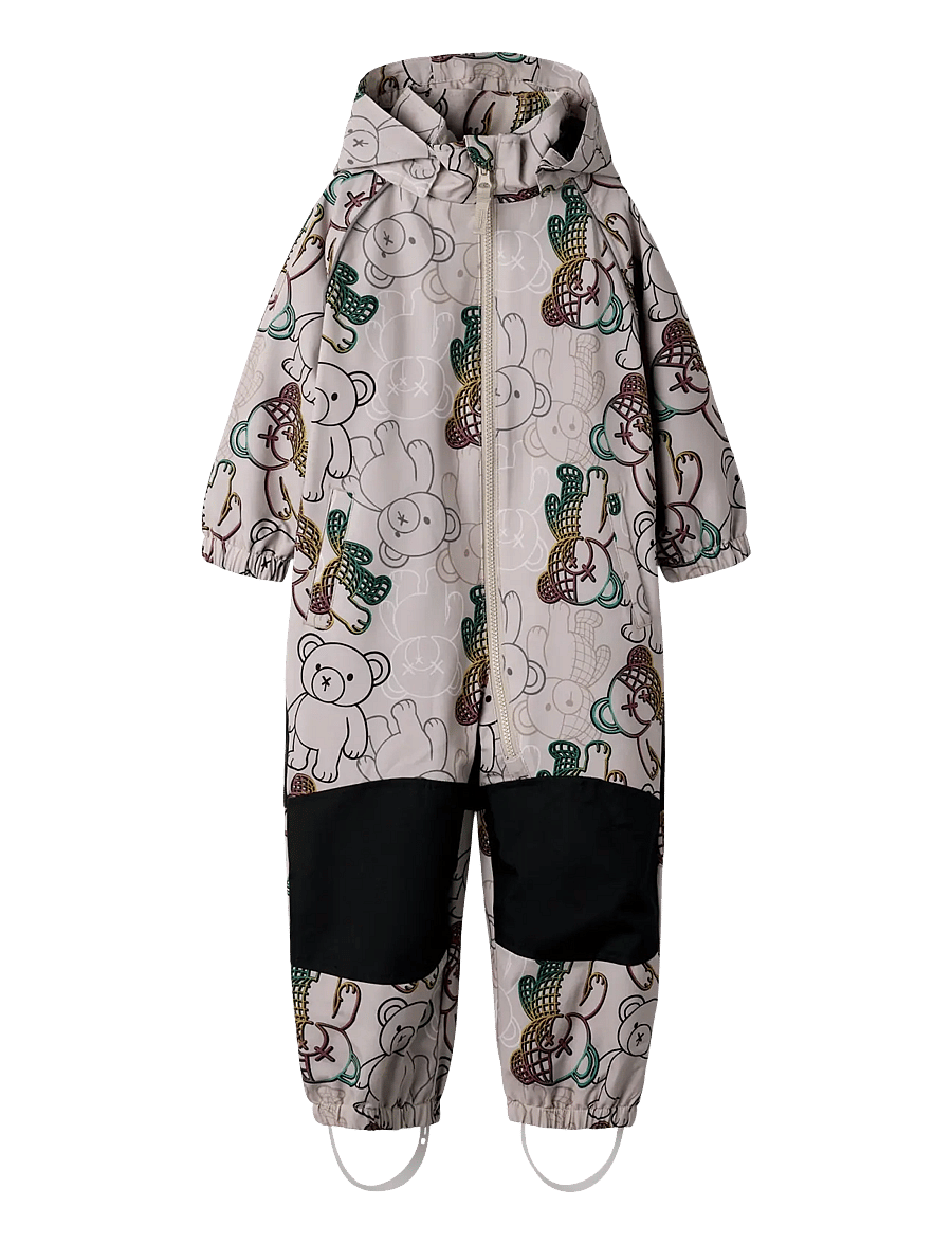 name it - NMMALFASHELL08 SUIT AOP FO - kuorihaalarit - chateau gray - 0