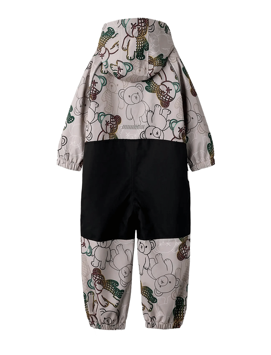 name it - NMMALFASHELL08 SUIT AOP FO - kuorihaalarit - chateau gray - 1