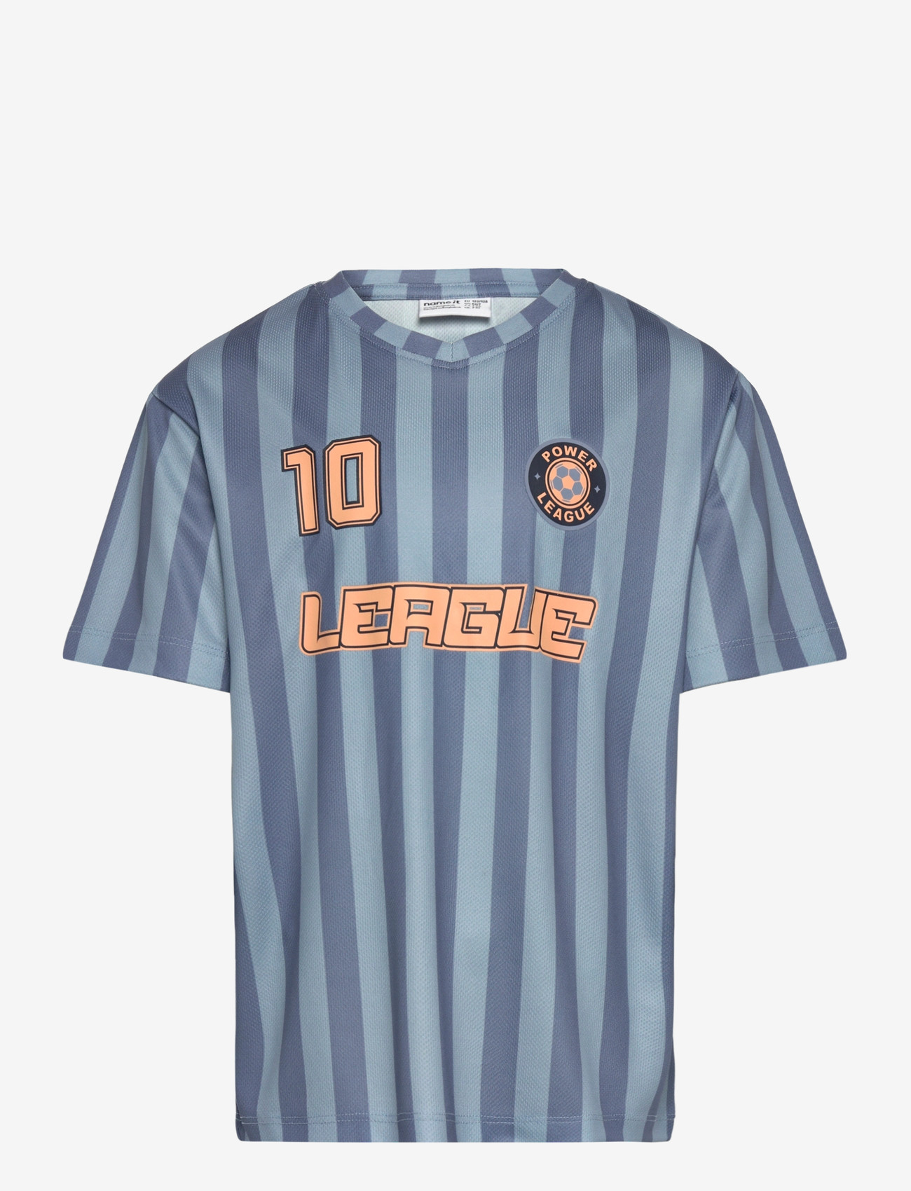 name it - NKMHIFOT SS NREG TOP - sports tops - blue fog - 0