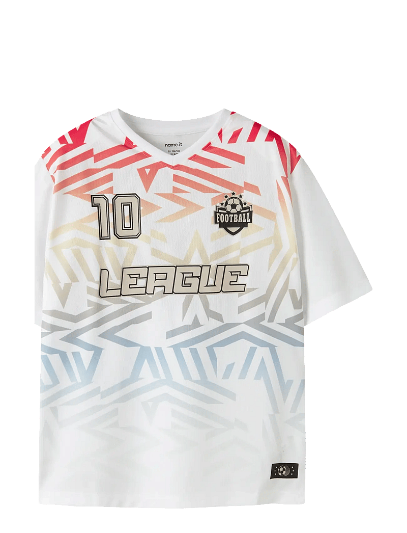 name it - NKMHIFOT SS NREG TOP - spordisärgid - bright white - 0