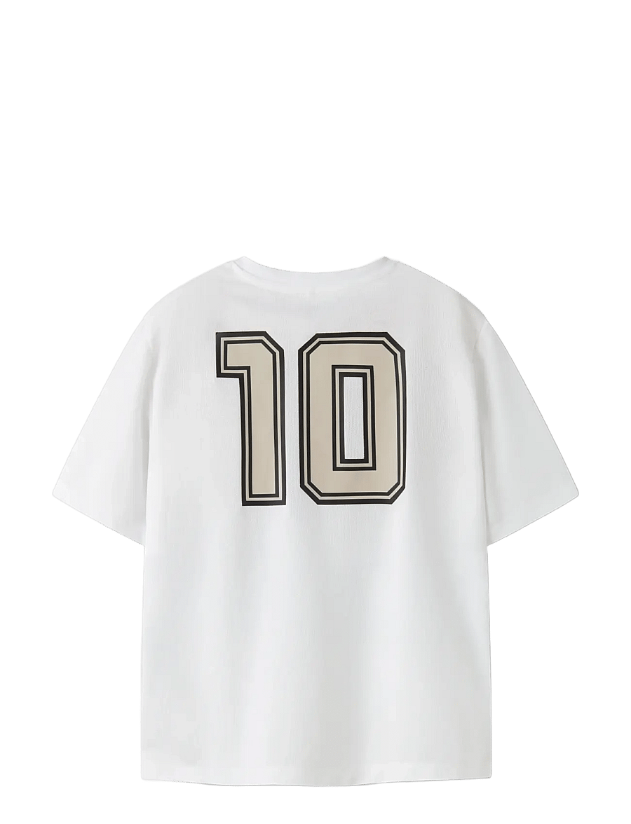 name it - NKMHIFOT SS NREG TOP - sportoberteile - bright white - 1