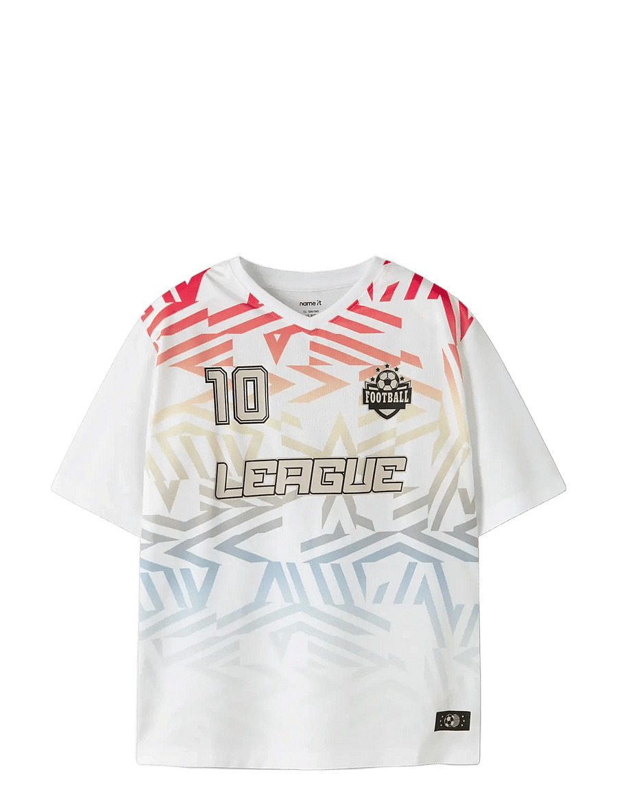 name it - NKMHIFOT SS NREG TOP - sportoberteile - bright white - 2