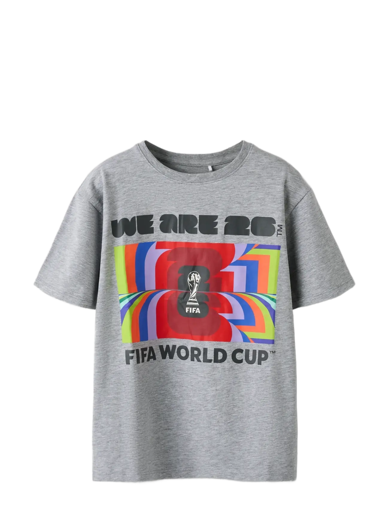 name it - NKMMACS FIFA SS NREG TOP BOX OUS - sportoberteile - grey melange - 2