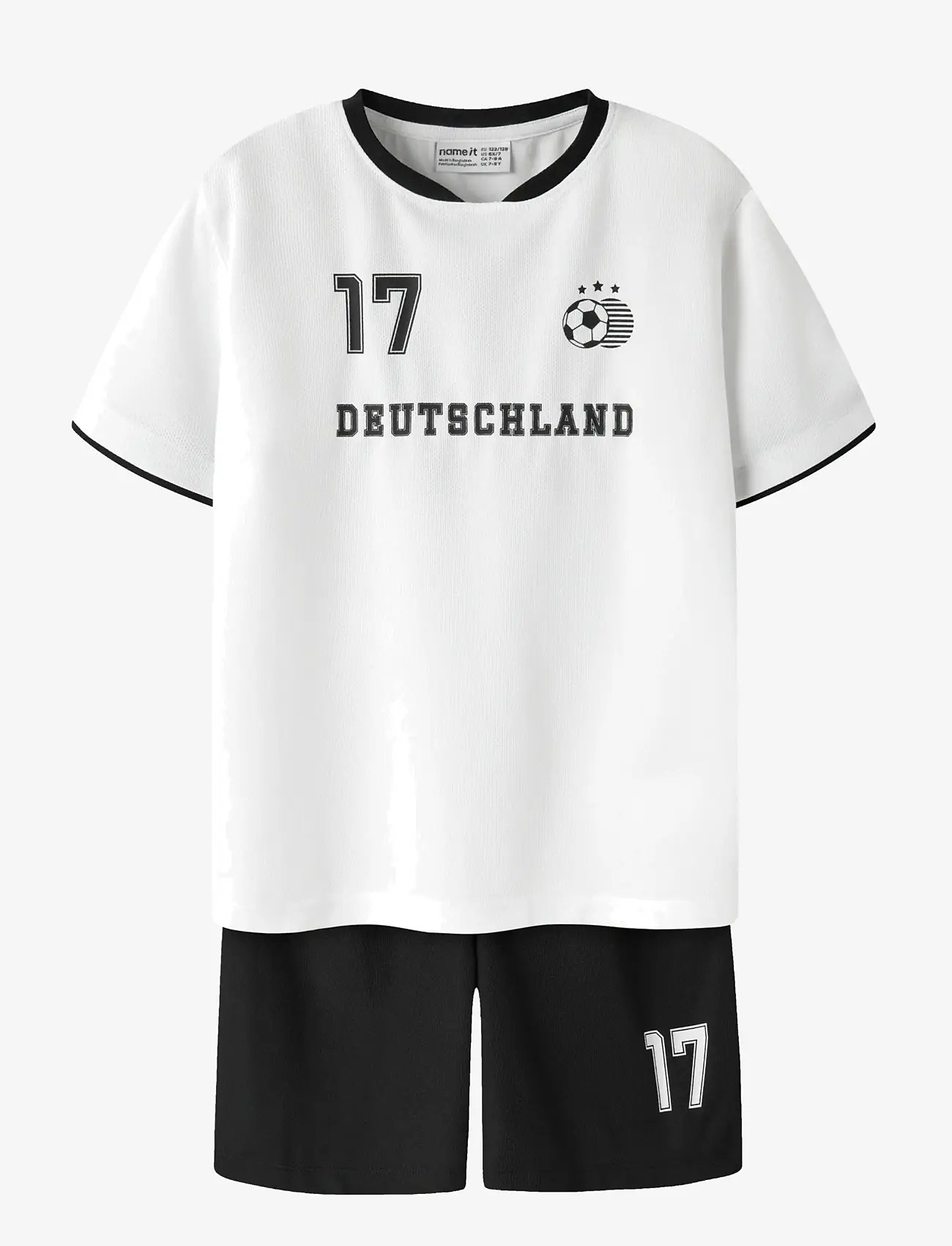 name it - NKNHITEAM SHORT SET - sportstoppe - bright white - 0