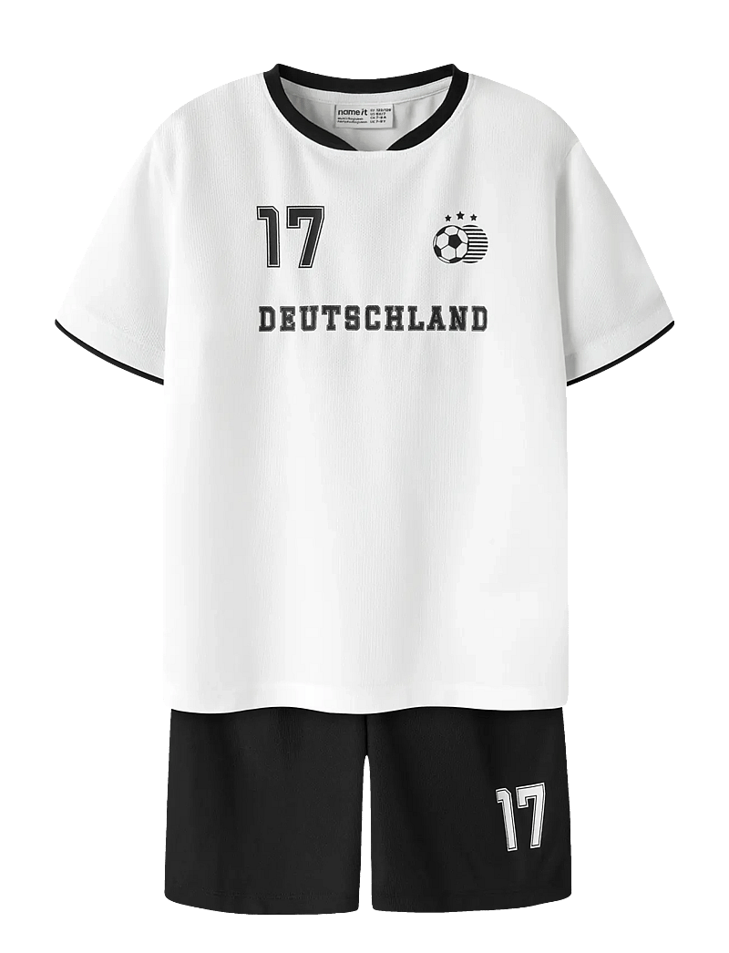 name it - NKNHITEAM SHORT SET - sportstoppe - bright white - 0