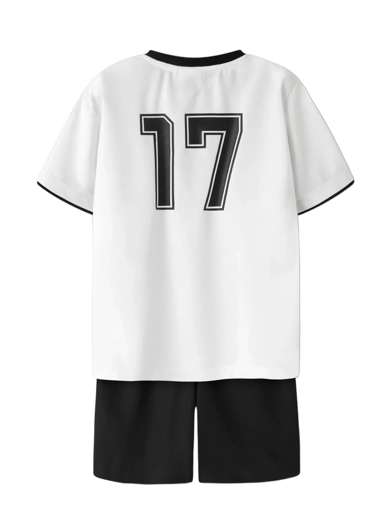 name it - NKNHITEAM SHORT SET - sporta topi - bright white - 1