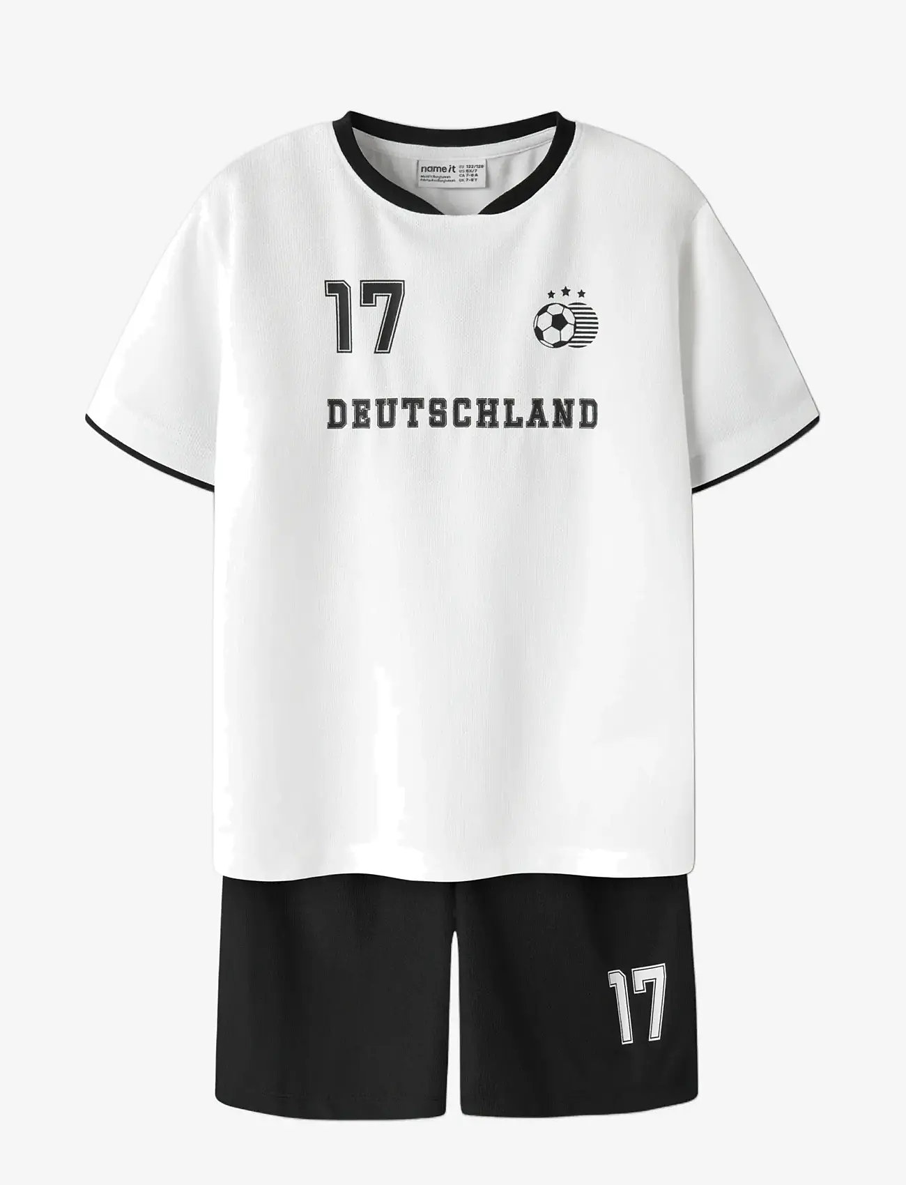 name it - NKNHITEAM SHORT SET - sportstoppe - bright white - 2