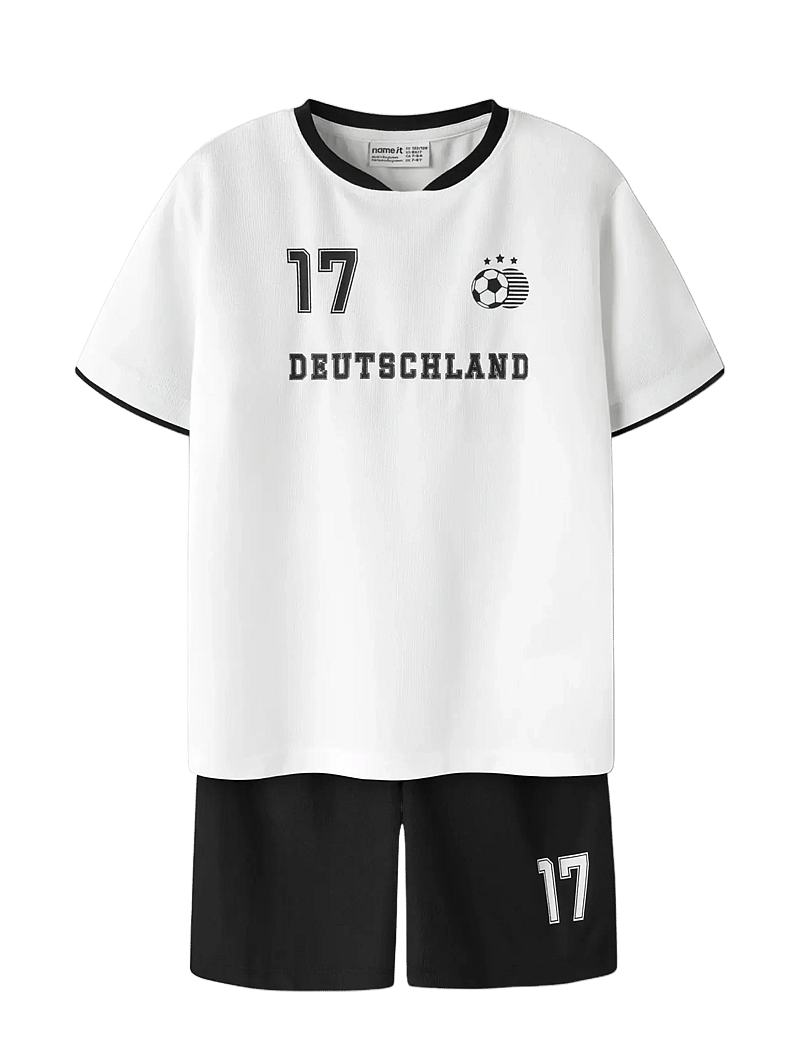 name it - NKNHITEAM SHORT SET - sportstoppe - bright white - 2