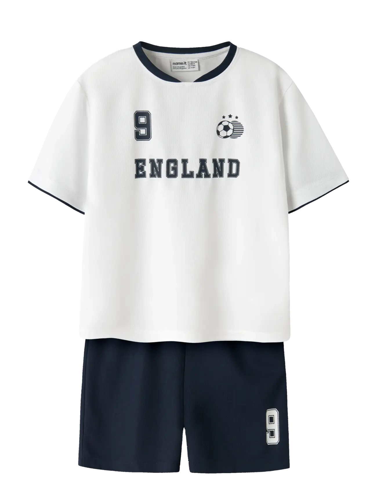 name it Nknhiteam Short Set, 92, Sets, Weiß - Sets With Short-sleeved T-shirt, Kinder