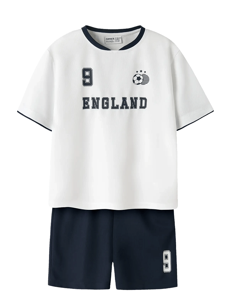 name it - NKNHITEAM SHORT SET - sportstoppe - bright white - 0