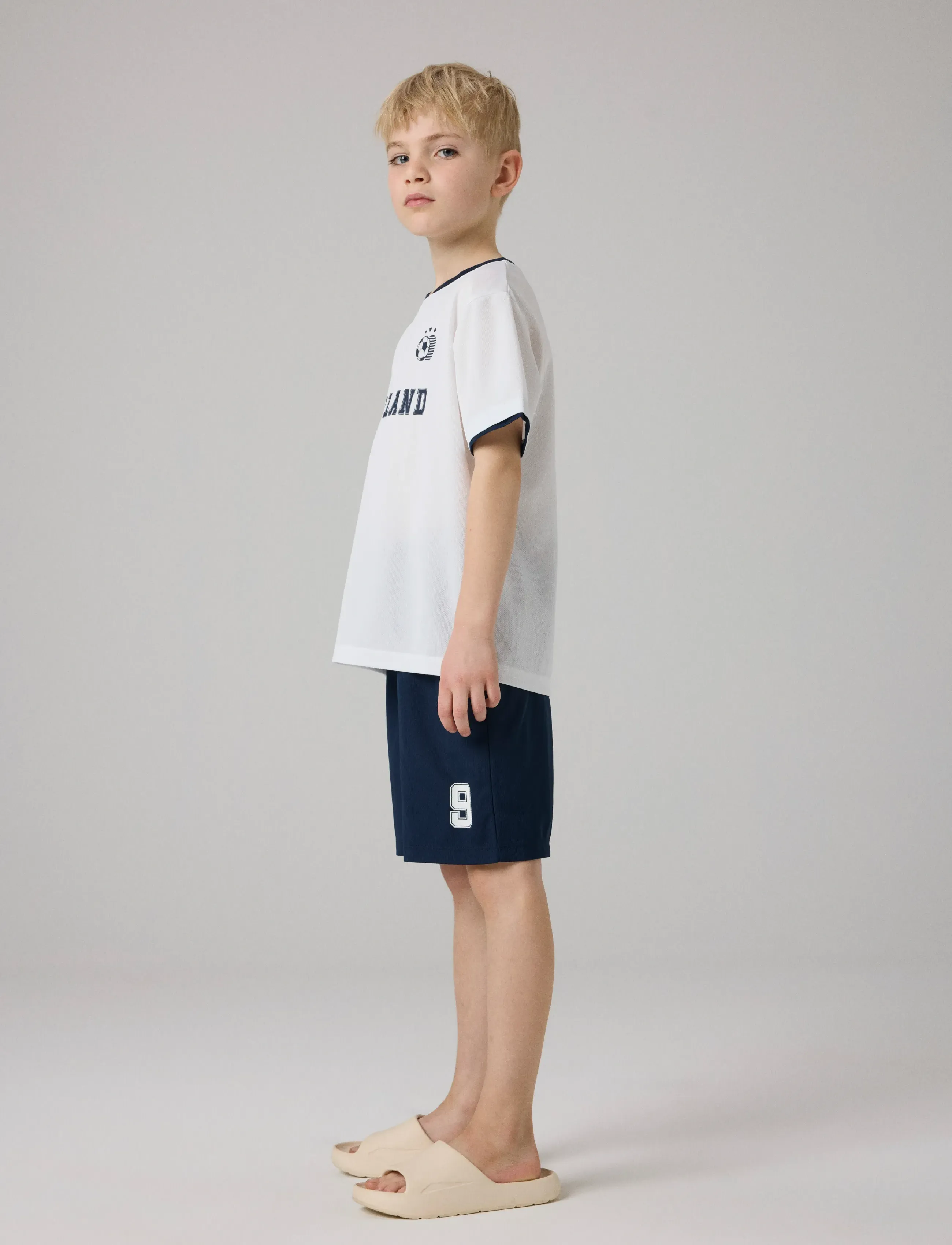 name it - NKNHITEAM SHORT SET - sommerschnäppchen - bright white - 4