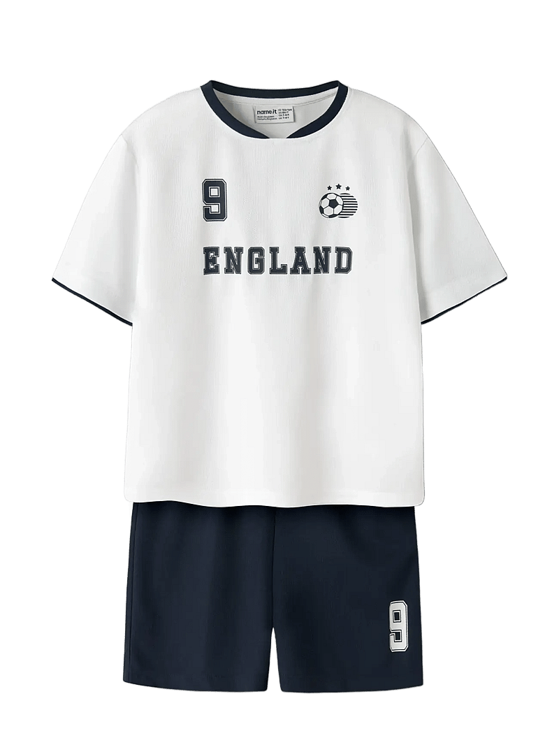 name it - NKNHITEAM SHORT SET - sportstoppe - bright white - 2