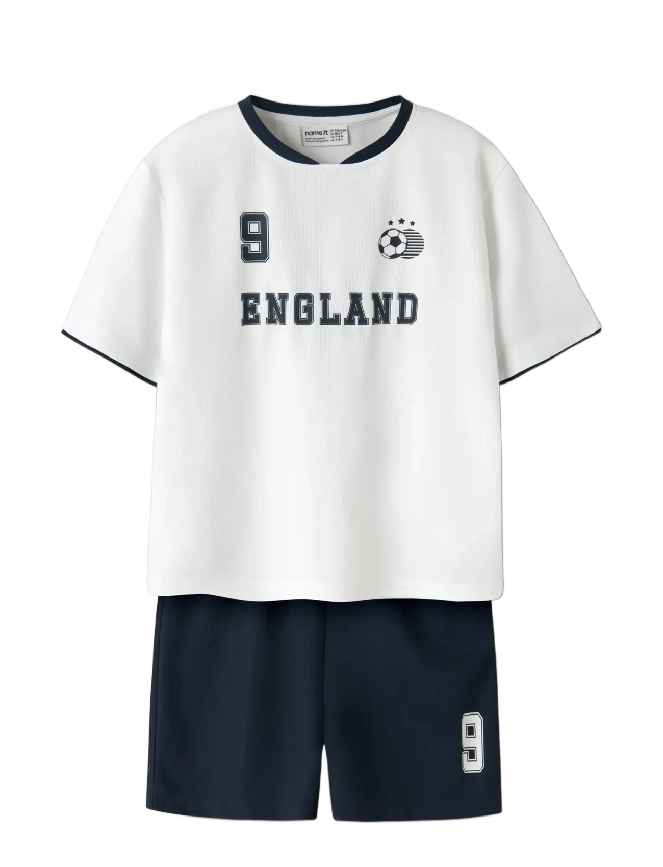 name it - NKNHITEAM SHORT SET - sommerschnäppchen - bright white - 2