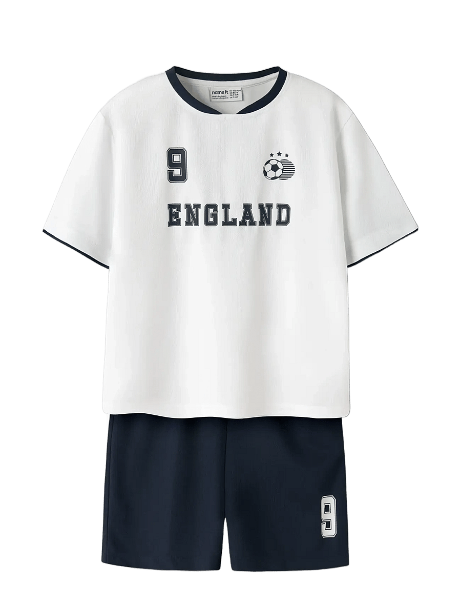 name it - NKNHITEAM SHORT SET - sportstoppe - bright white - 2